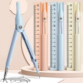 Busolă creion instrument de desen pentru școală set riglă set profesionist matematică geometrie busolă kit papetărie