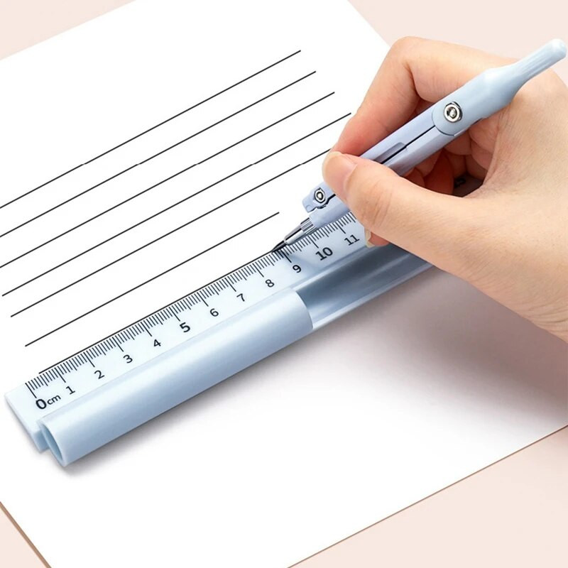 Kompasa zīmuļu skolas zīmēšanas rīku lineālu komplekts Profesionāla matemātikas ģeometrija Kompasu komplekts Kancelejas piederumi