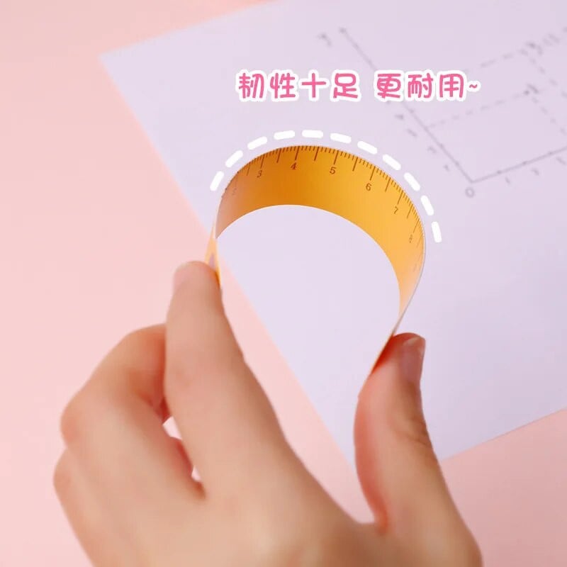 5 vnt Animacinių filmų naminių gyvūnėlių tiesi liniuotė Žymės Paveikslas 12 cm mastelio liniuotė, lankstoma „Learn Kawaii“ raštinės reikmenys Biuro reikmenys mokykloms