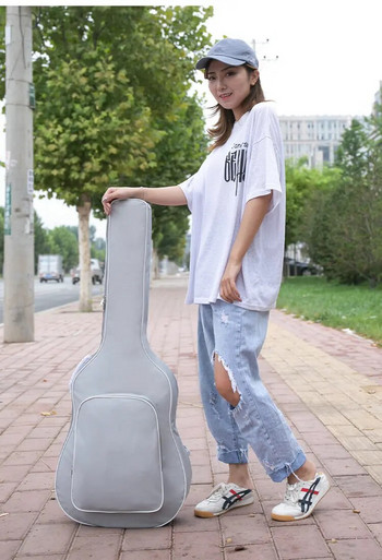 Φορητή ακουστική κιθάρα 40/41 ιντσών από ύφασμα Oxford Πολύχρωμη μαλακή θήκη κιθάρας με διπλή επένδυση Gig Bags Αδιάβροχο σακίδιο πλάτης