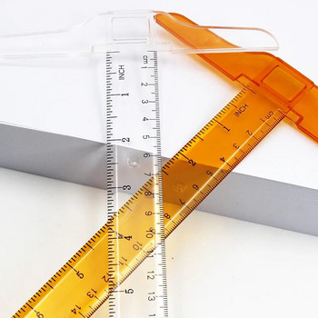 1 τεμ. Χάρακας διπλής πλαϊνής ζυγαριάς σε σχήμα Τ Εργαλείο σχεδίασης Πλαστικό Σχολικό Είδη Γραφείου Αξεσουάρ γραφικής ύλης 30cm (Inch, Cm)