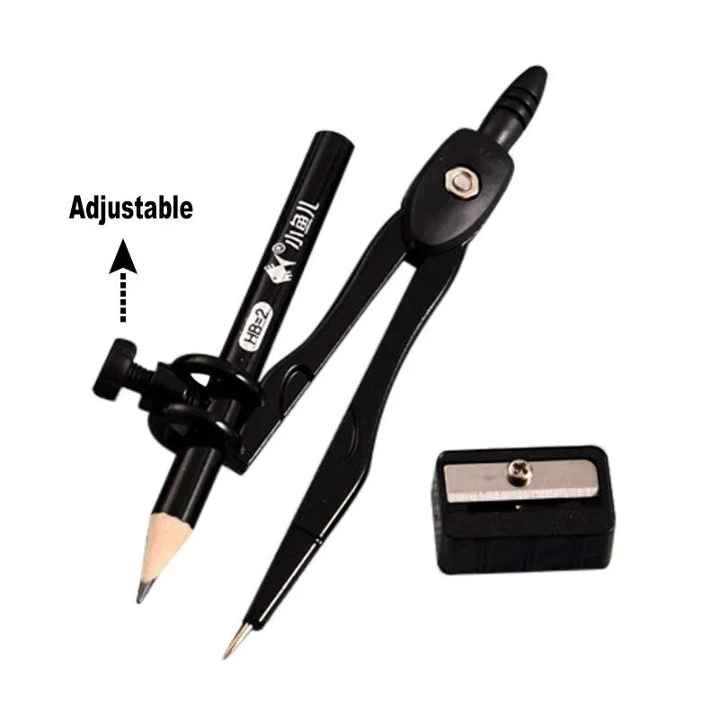 Για Σχέδιο Μαθηματικά Είδη Γραφείου Τέχνης με Σχολικό Μαθητή 3τμχ Γραφικά Σετ Γεωμετρίας Σχέδιο Ακονιστήρι Μολύβι Πυξίδες Μεταλλικές