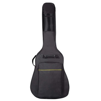 Чанта за китара Пълен размер Водоустойчива пътна калъфка Плат Оксфорд за носене Джобове с цип Калъф Удебелена Подсилена Подплатена защитна