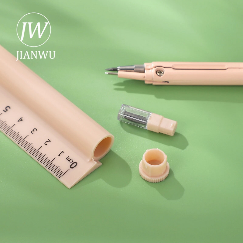 JIANWU Απλό, τρία σε ένα, πολυλειτουργικό χάρακα πυξίδας Εργαλεία μέτρησης Creative DIY Journal Φοιτητικά προμήθειες Χαρτικά