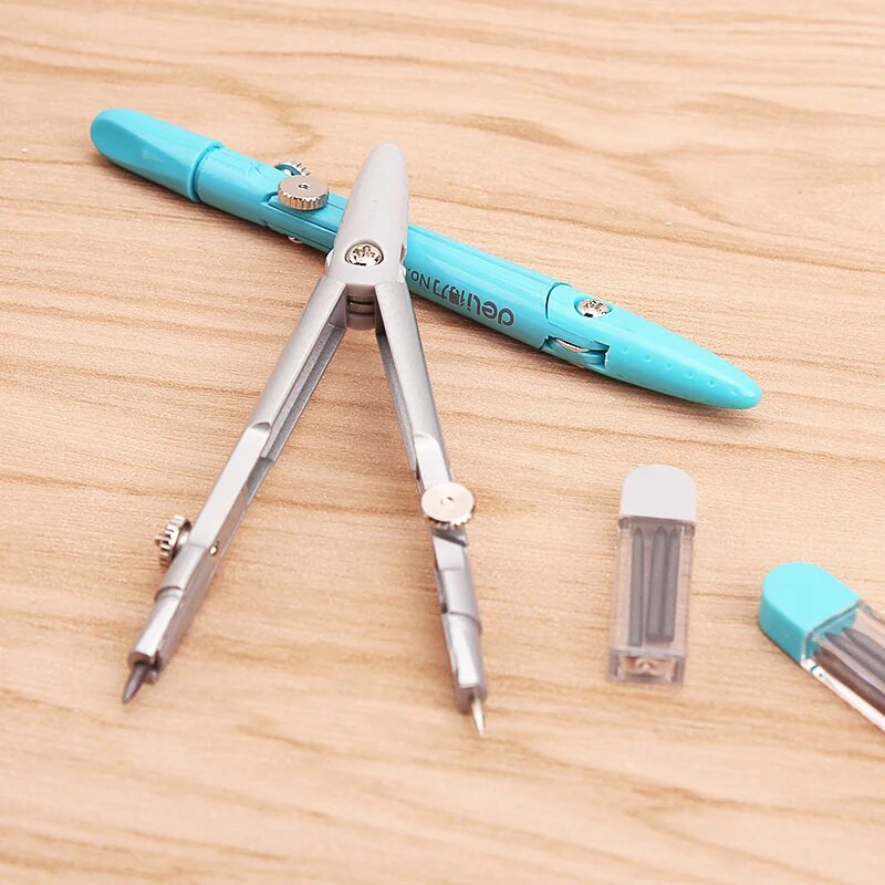 Kompass Krāsa Skolēna kompasa zīmēšanas instruments Metāla zīmēšanas rīks Kompass apļa zīmēšanas rīks Kompasa zīmēšanas rīki