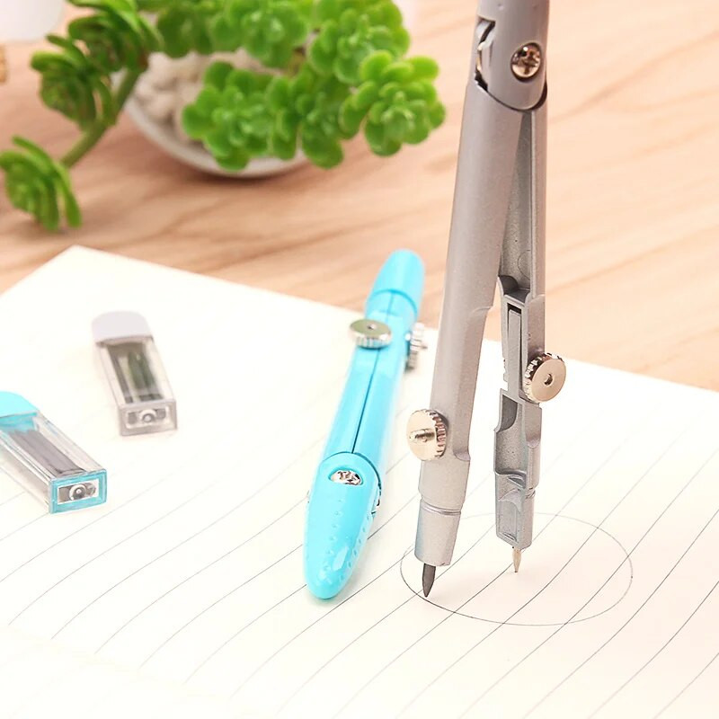 Kompass Krāsa Skolēna kompasa zīmēšanas instruments Metāla zīmēšanas rīks Kompass apļa zīmēšanas rīks Kompasa zīmēšanas rīki