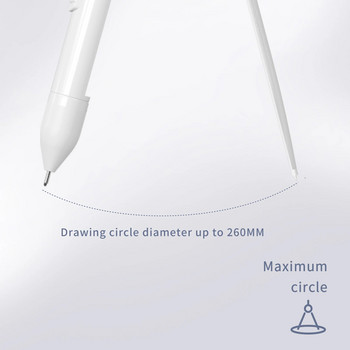 Професионален компас NBX с механичен молив Инструменти за рисуване с математическа геометрия с 10 бр. 0,7 мм поводи Канцеларски материали