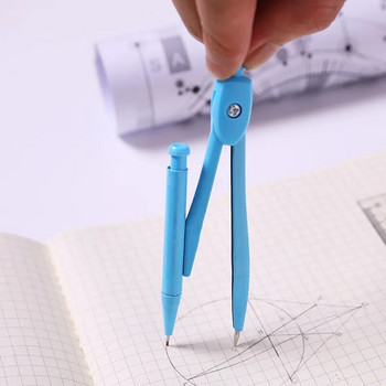 Απλές μεταλλικές πυξίδες για μαθητές Με εφεδρικό μολύβι μολυβιού Εργαλείο σχεδίασης κύκλου μαθηματικής γεωμετρίας