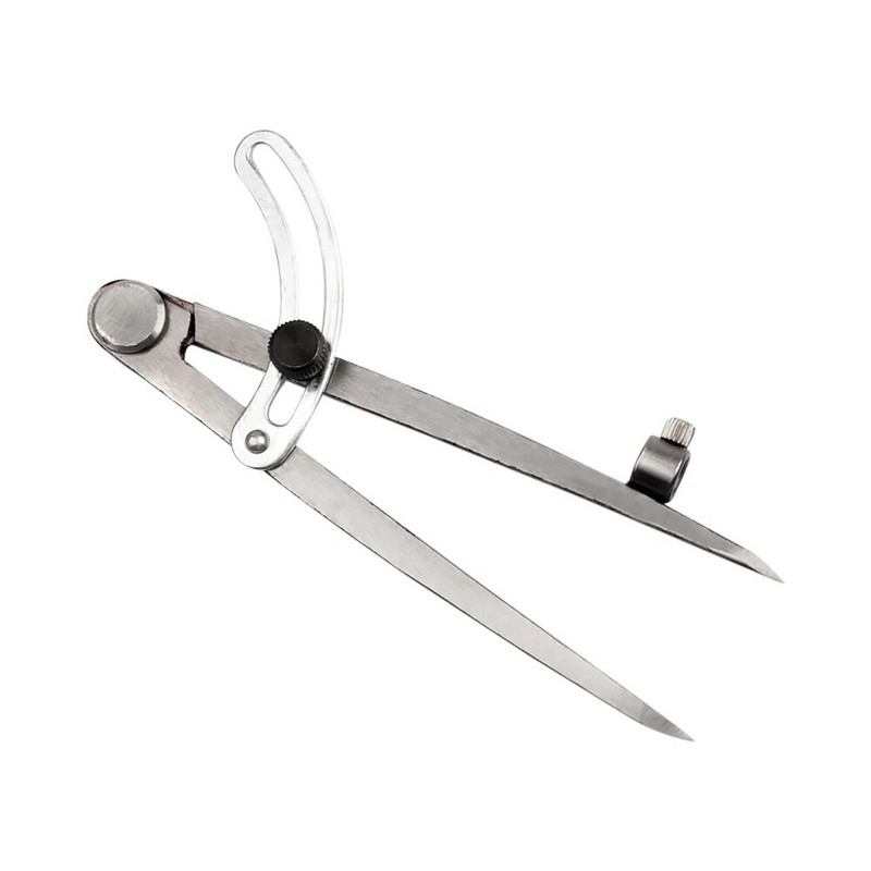 150 mm tērauda spārnu dalītājs zīmuļa marķēšanas kompass-aplis veidotājs, regulējams rakstītājs amatnieks arhitekts students galdnieks kokapstrāde