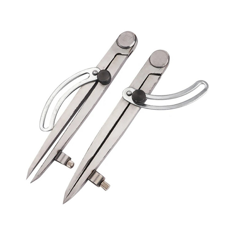 150 mm tērauda spārnu dalītājs zīmuļa marķēšanas kompass-aplis veidotājs, regulējams rakstītājs amatnieks arhitekts students galdnieks kokapstrāde