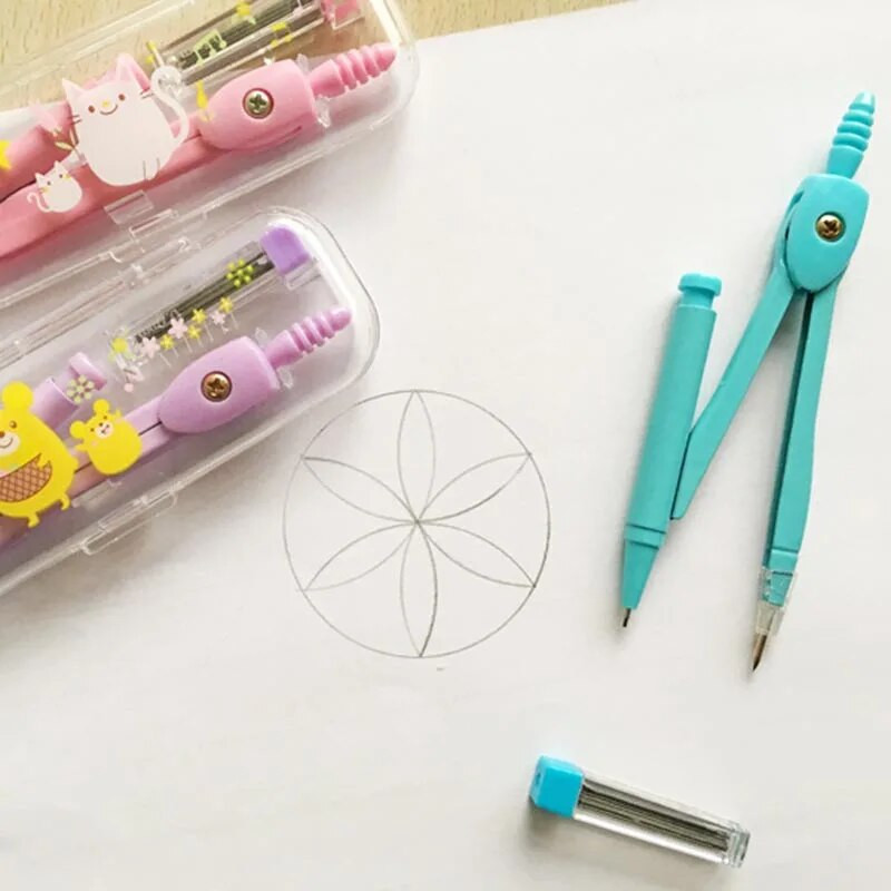 mokyklinis kompasas Miela mergina raštinės reikmenys mokinė piešimo kompasas brujula geometrijos rinkinys circulos de madera matematikos rinkinys piešimo įrankiai