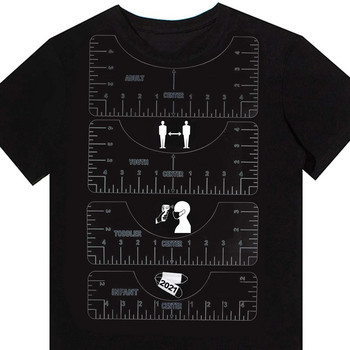 Χάρακας ευθυγράμμισης μπλουζών 4 τμχ για καθοδηγητικό σχέδιο μόδας χάρακες μπλουζών με διάγραμμα μεγεθών Πρότυπο σχεδίασης DIY Σχέδιο εργαλείων χειροτεχνίας