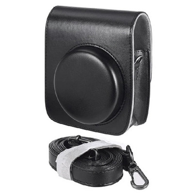 Vintage kotikatte kaitse, reguleeritav õlarihm PU Crossbody kaamerakott, kriimustusvastane Instax Mini 90 kiirkaamera jaoks