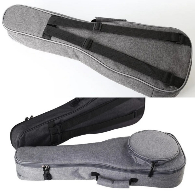 Jauna kokvilnas 23 collu Ukulele soma, mīksts futrālis Gig ūdensizturīgs Oksfordas auduma Ukelele Hawaii četrstīgu ģitāras mugursoma