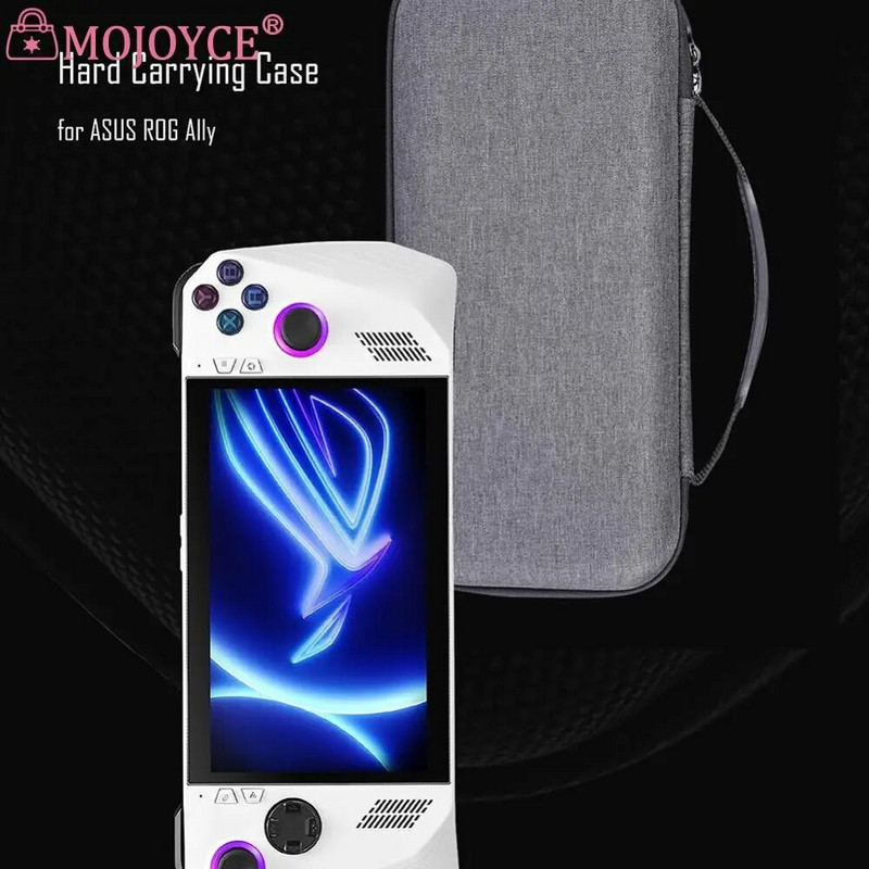 EVA ceļojumu somas ūdensizturīgs spēļu konsoles aizsargsomas triecienizturīgs nomaiņa ar kronšteina statīva paliktni ASUS Rog Ally