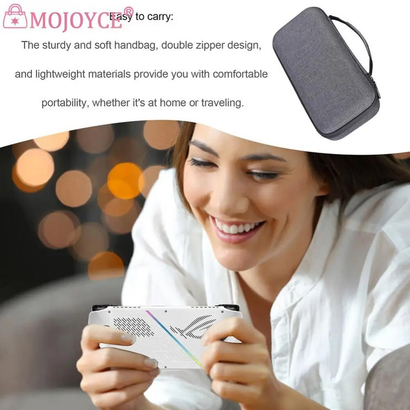 EVA ceļojumu somas ūdensizturīgs spēļu konsoles aizsargsomas triecienizturīgs nomaiņa ar kronšteina statīva paliktni ASUS Rog Ally