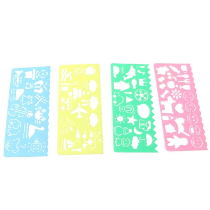 K Sveķu apļi ģeometrisko veidņu lineāls Trafaretu zīmēšanas mērīšanas rīks Studenti