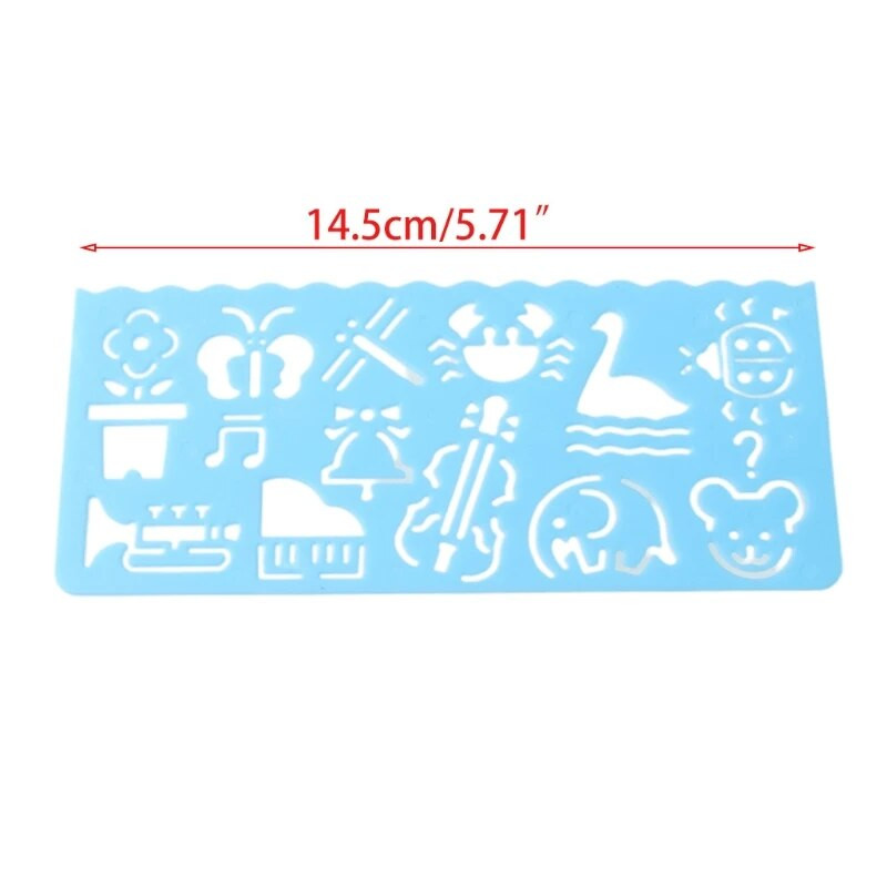 K Sveķu apļi ģeometrisko veidņu lineāls Trafaretu zīmēšanas mērīšanas rīks Studenti