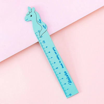 1 buc. Accesorii Kawaii de la Lytwtw, unicorn din lână de măsurare, riglă dreaptă, rechizite de birou pentru studenți, articole de papetărie
