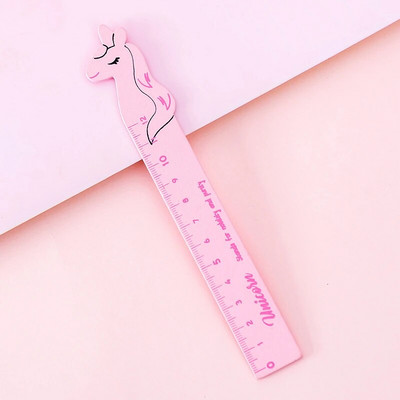 1 buc. Accesorii Kawaii de la Lytwtw, unicorn din lână de măsurare, riglă dreaptă, rechizite de birou pentru studenți, articole de papetărie