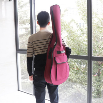 40/41-инчов водоустойчив калъф за китара от оксфордски плат, чанта за концерти, двойни презрамки, подплатен памук, мек 600D електрическа бас китара раници