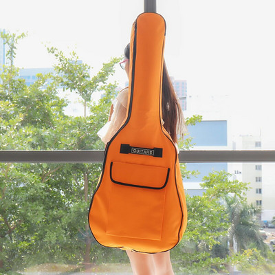 40/41 collas ūdensizturīgs Oksfordas auduma ģitāras futrālis, dubultsiksnas, polsterētas kokvilnas mīkstas 600D elektriskās basģitāras mugursomas