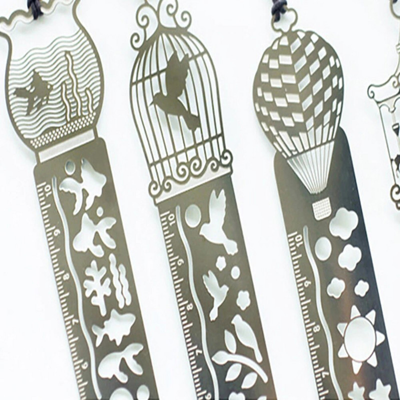 4vnt Daugiafunkcinė tuščiavidurė metalinė liniuotė Žymė Geometrinės figūros piešimo trafaretai šablonai Piktograma Modelis Mokyklos biuro reikmenys