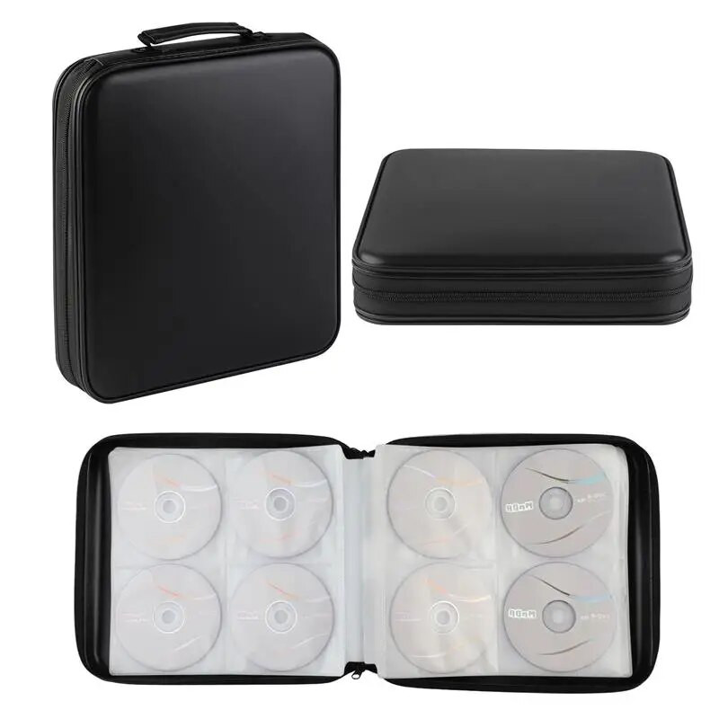 Prijenosni 160 disk CD DVD novčanik Organizator Kutija za pohranu Kutije Držač CD omot Tvrda torba Kutije za albume Kutije s patentnim zatvaračem