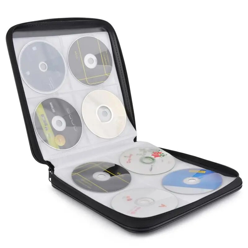Prijenosni 160 disk CD DVD novčanik Organizator Kutija za pohranu Kutije Držač CD omot Tvrda torba Kutije za albume Kutije s patentnim zatvaračem