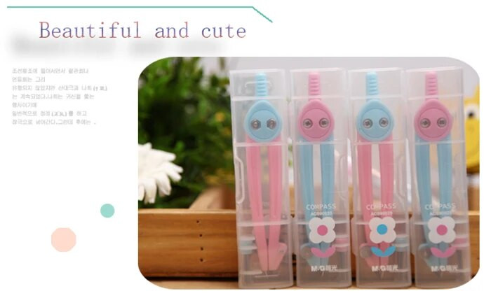 Kancelejas preces chenguang mini kompasi studentu kompasi jauki krāsaini acs90825