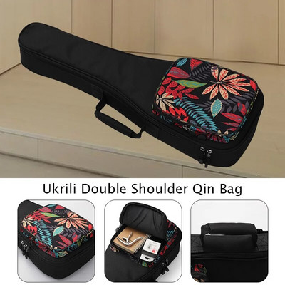 Bumbac îngroșat geantă ukulele geantă chitară 21 23/24 26 inch originalitate rucsac geantă de mână husă de buzunare suplimentară accesoriu ukelele