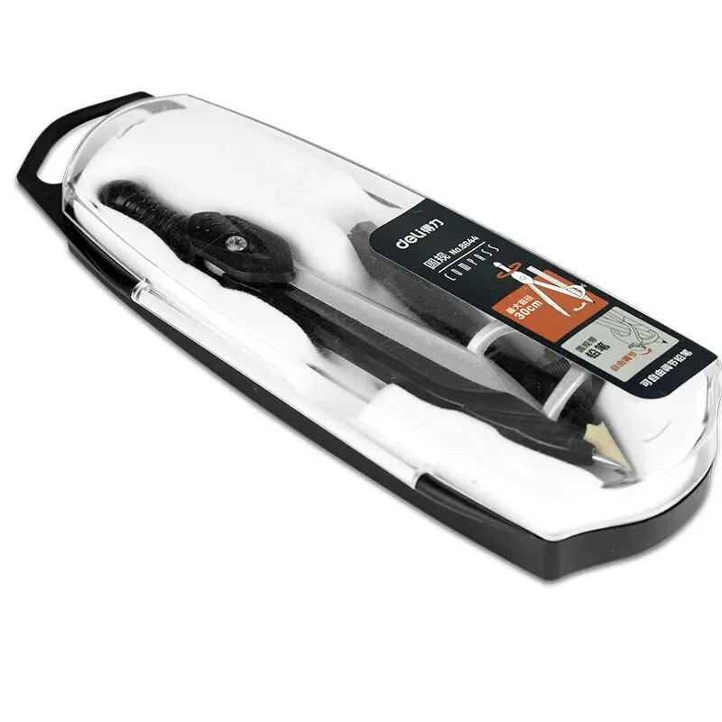 Nerūsējošā tērauda zīmēšanas kompasa matemātikas ģeometrijas rīki apļiem Skolas piederumi skolēnu rakstāmpiederumiem (iekļauts kastē)