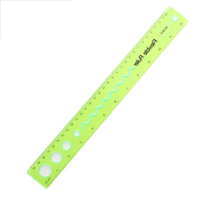 Rigle drepte de măsură flexibile Instrument excelent de studiu și instrument de măsurare potrivit pentru profesori Designer Family FL
