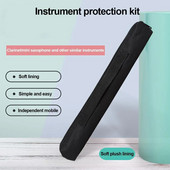 Melna pārnēsājama klarnetes mini saksofona soma rokassomiņa Oxford ūdensizturīgs audums mūzikas instrumentu uzglabāšanas aizsargsoma