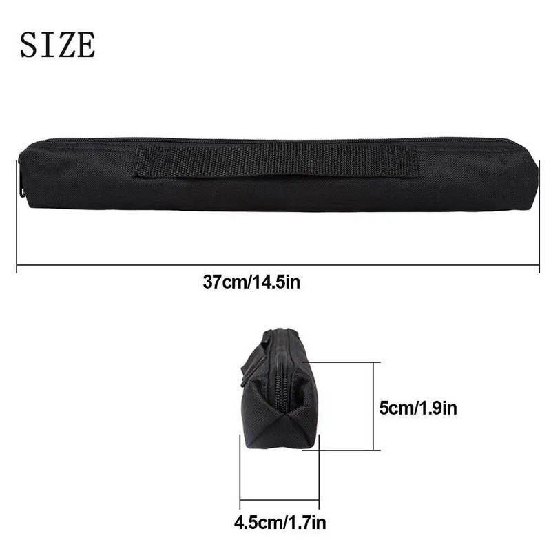 Melna pārnēsājama klarnetes mini saksofona soma rokassomiņa Oxford ūdensizturīgs audums mūzikas instrumentu uzglabāšanas aizsargsoma