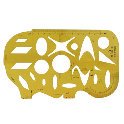 Geometrinio piešimo šablono piešimo trafareto matavimo įrankis Plastikinė liniuotė architektūros biuro studijų projektavimo pastatui