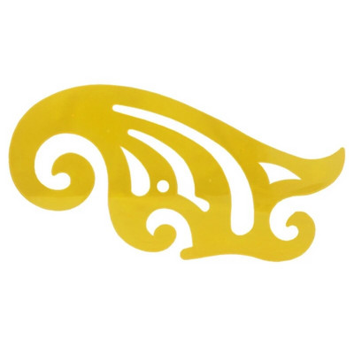 Geometrinio piešimo šablono piešimo trafareto matavimo įrankis Plastikinė liniuotė architektūros biuro studijų projektavimo pastatui