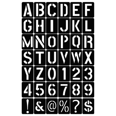 42Gb Burtu numurs Simbols Amatniecība Dobs Trafarets Zīmogs Reljefs Veidne Atkārtoti lietojama štancēšanas veidne Pārnēsājama lineāla gleznošanas tāfele