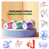 1 gabals Mācību rīki Bērni iedrošina zīmogs Sākumskolas audzēknis Bērnudārzs Motivācija Dāvana Skolotājam Uzslavas Atlīdzības Zīmogi pašizkrāso