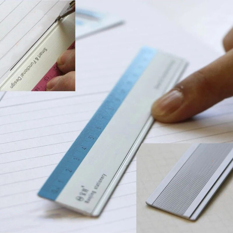 4 τμχ/σετ Χάρακες από κράμα αλουμινίου Πολυλειτουργικό Σχολικό γραφείο Σχέδιο Μέτρηση Γεωμετρία Τρίγωνο μοιρογνωμόνιο Χάρακας Χαρτικά