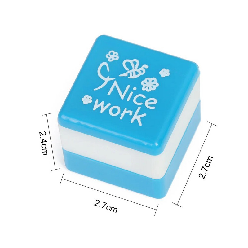 6gab/komplekts Skolotāji Uzslavas frāze Atlīdzības zīmogi Bērnudārza bērni Uzslavas Atlīdzības Zīmogi Mājasdarbi Pašu uzslavas Tintes Zīmogi