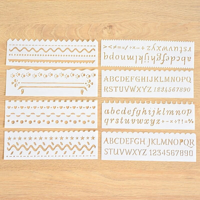 8Gb burtu viļņu dzīvnieku formas DIY Craft dobu slāņu trafaretu krāsas veidne трафареты для рисования