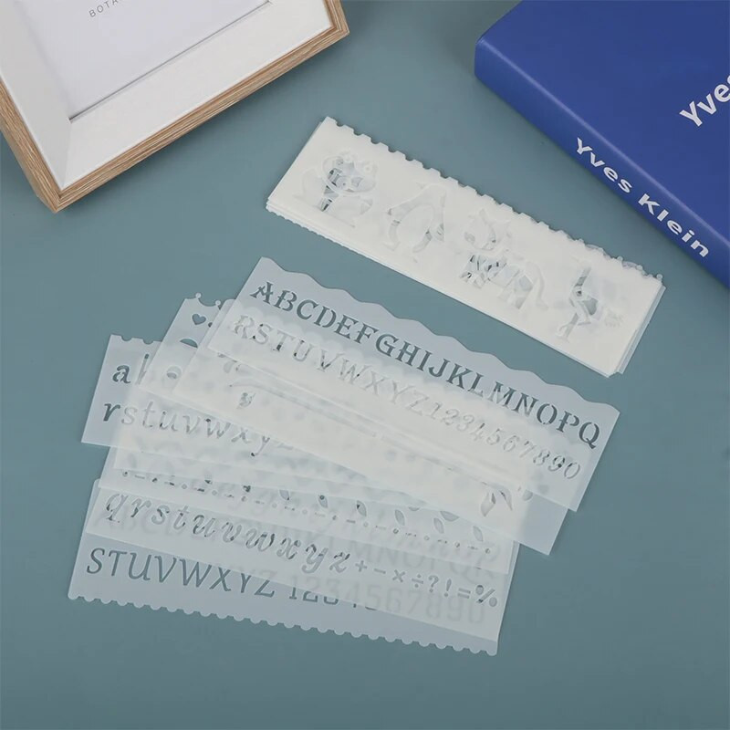 8Gb burtu viļņu dzīvnieku formas DIY Craft dobu slāņu trafaretu krāsas veidne трафареты для рисования