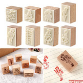 Seria flori de pădure Ștampile din cauciuc din lemn DIY drăguț Jurnal Scrapbooking Decor pictat manual Artizanat Plante de pădure Timbre de cauciuc