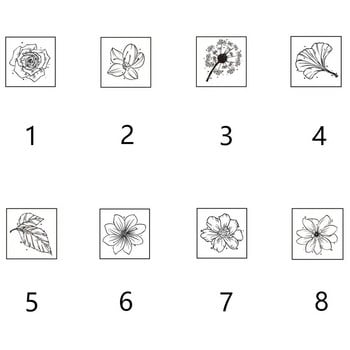 Серия горски цветя Сладки дървени гумени печати „Направи си сам“ Дневник Скрапбукинг Ръчно рисуван декор Занаяти Горски растения Гумени печати