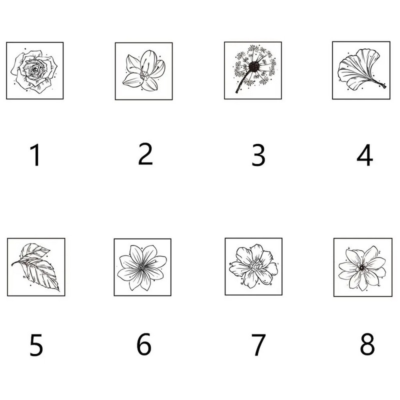 Meža ziedu sērija Jauki DIY koka gumijas zīmogi dienasgrāmata Scrapbooking ar rokām apgleznoti dekori amatniecība meža augi gumijas zīmogi