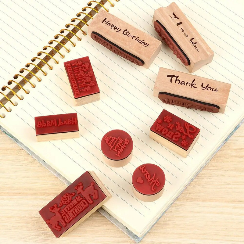 Modes koka gumijas zīmogs ES MĪLU TEVI Paldies, vēstule zīmogs, svētība, apsveikuma vārdi, zīmogs, kancelejas preces.