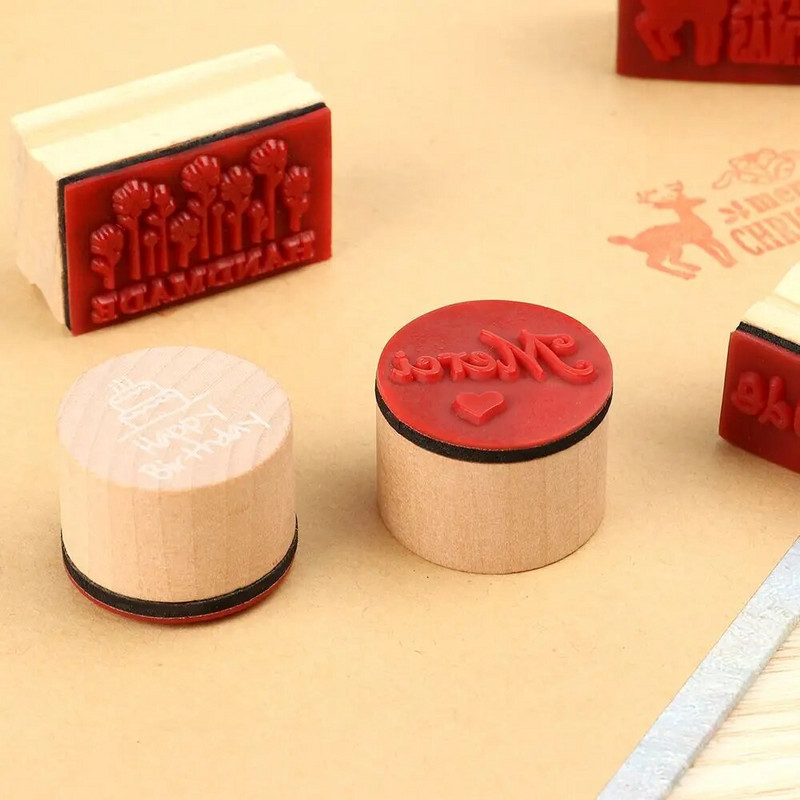 Modes koka gumijas zīmogs ES MĪLU TEVI Paldies, vēstule zīmogs, svētība, apsveikuma vārdi, zīmogs, kancelejas preces.