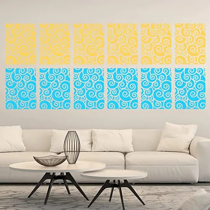 Iepakojumā 6 Ģeometrijas trafareti Studenti Rokdarbi DIY Veidņu Kancelejas piederumi