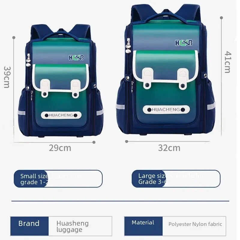 Vodootporni najlonski lagani ruksaci za učenike osnovne škole od 1 do 6 godina, remen za dječje torbe za knjige, prozračan, otporan na habanje